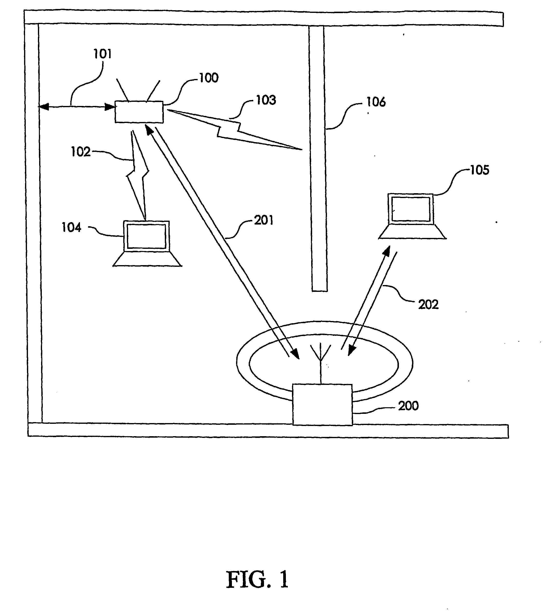 Wireless local area network repeater with in-band control channel