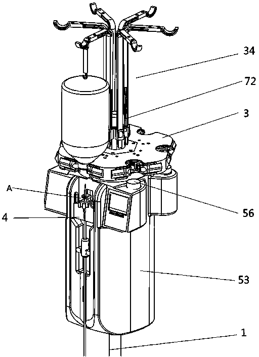 Intelligent infusion apparatus capable of automatically replacing infusion container