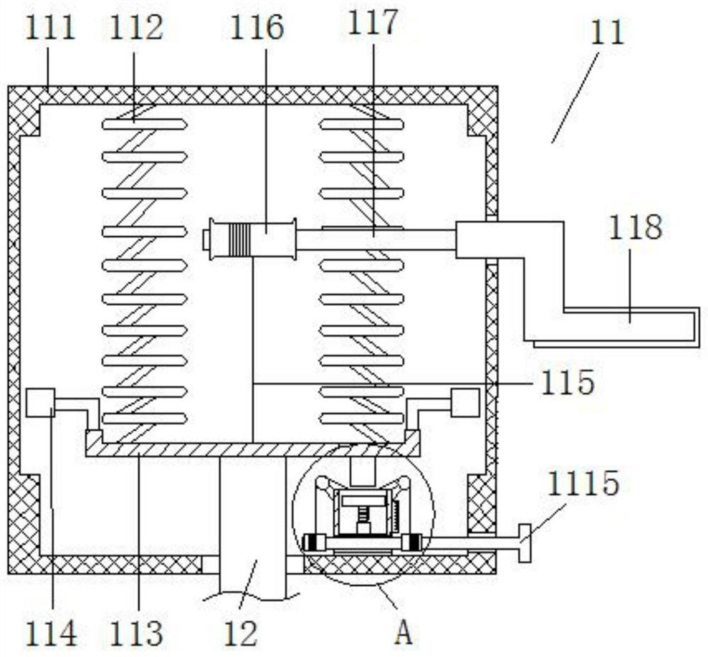 Grinding device for building materials with adjustable grinding size