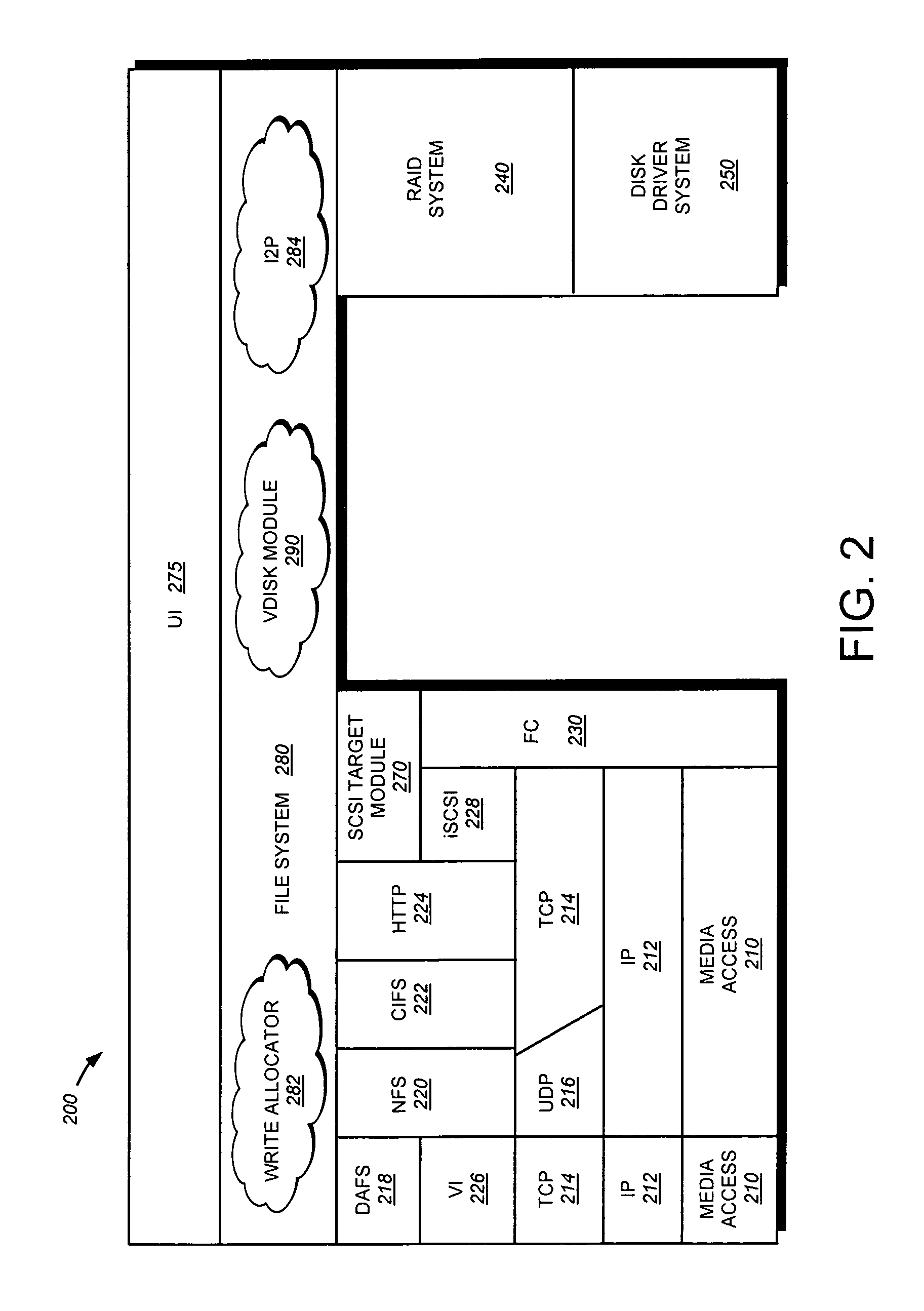 System and method for maintaining mappings from data containers to their parent directories