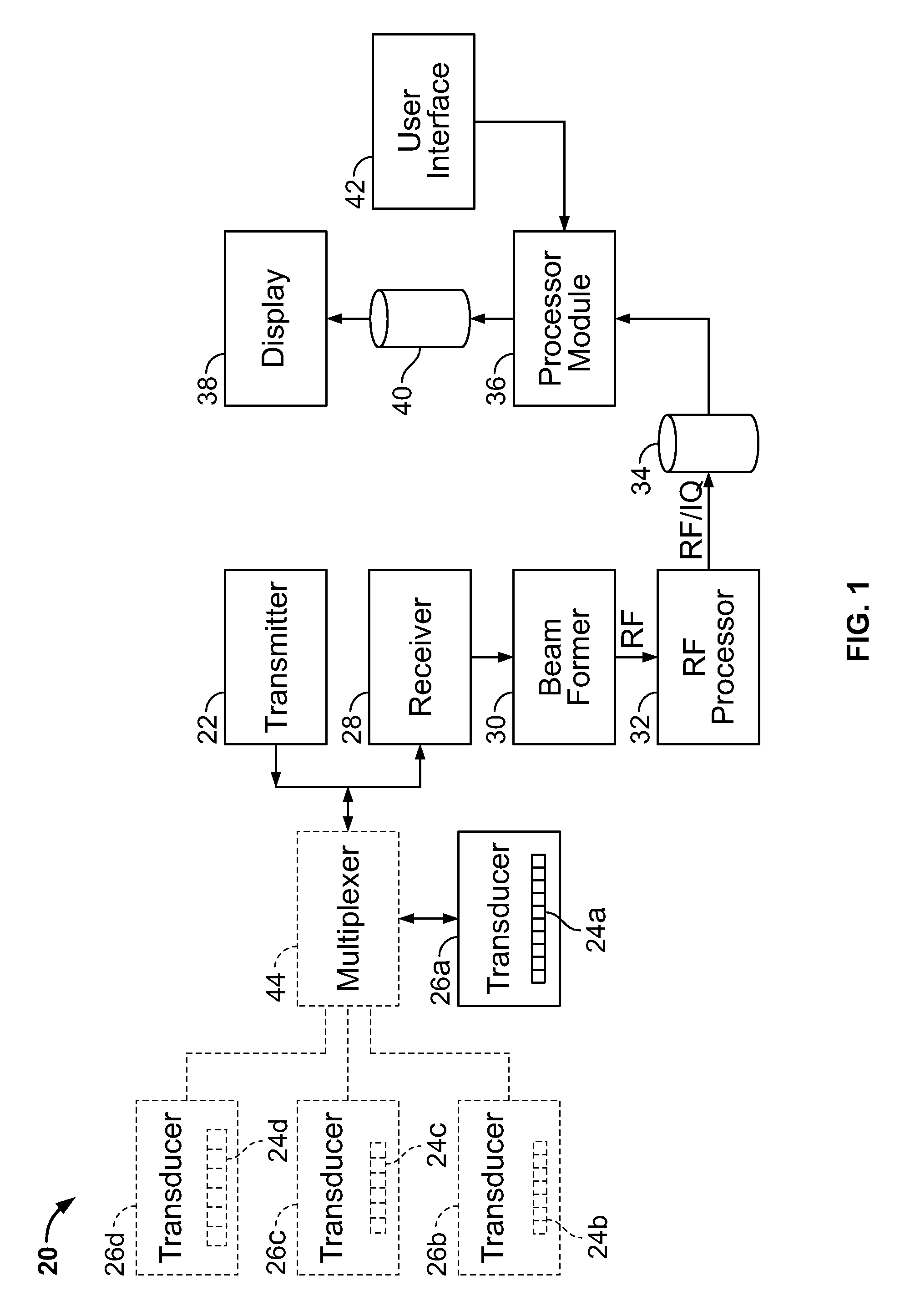 Ultrasound patch probe with micro-motor