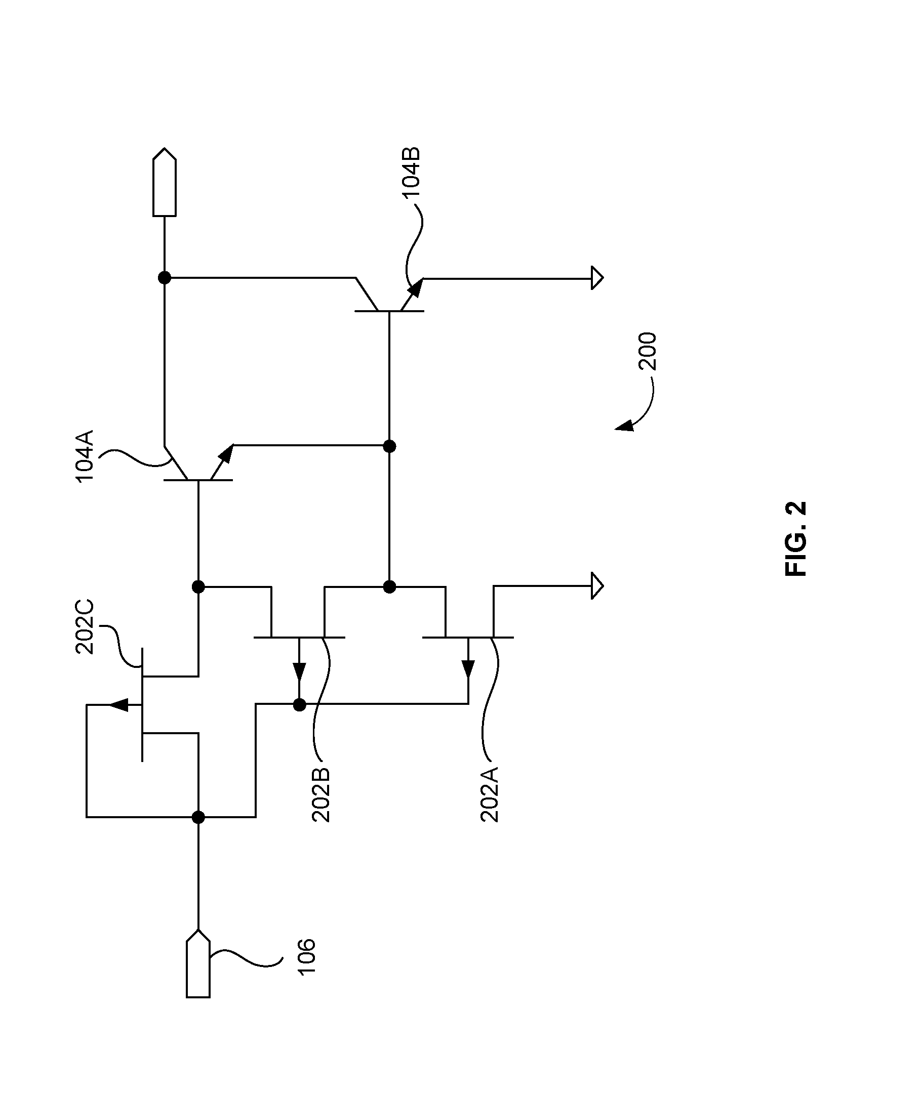 Configuration of jfet for base drive bipolar junction transistor with automatic compensation of beta variation