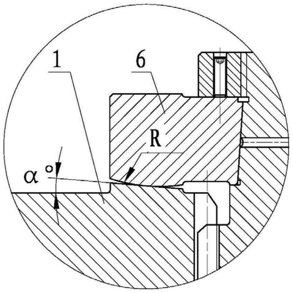 Axial force conical surface thrust structure for high-speed heavy-load helical gear transmission system