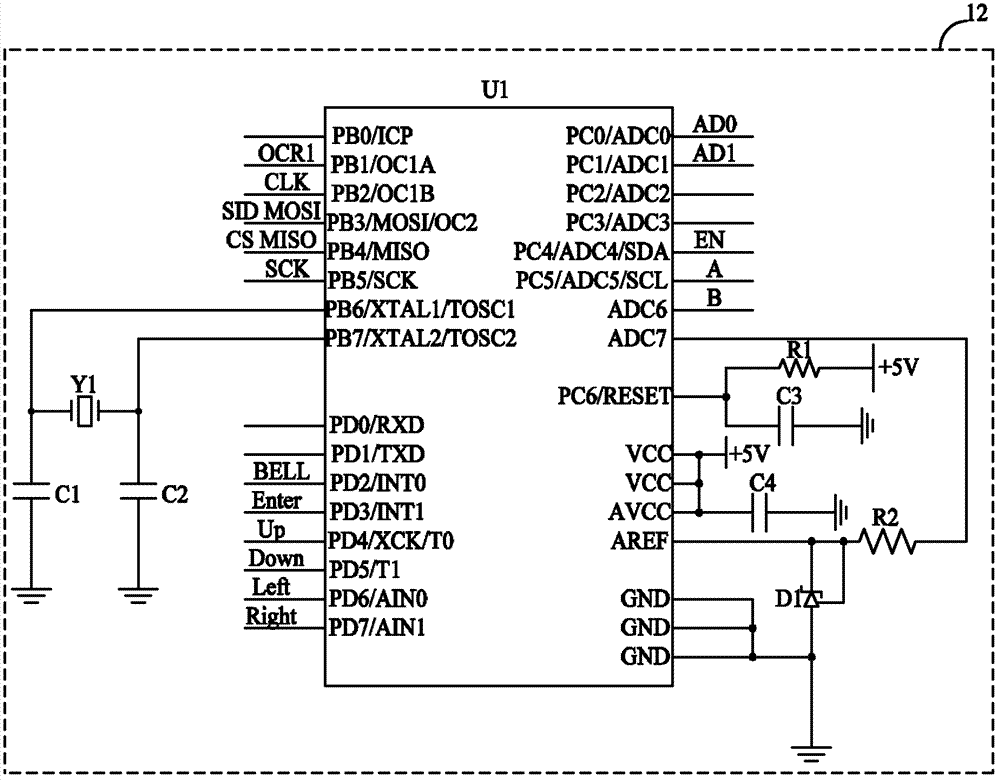 Battery discharge monitoring device