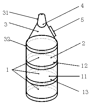 Tissue culture explant washing device and using method thereof