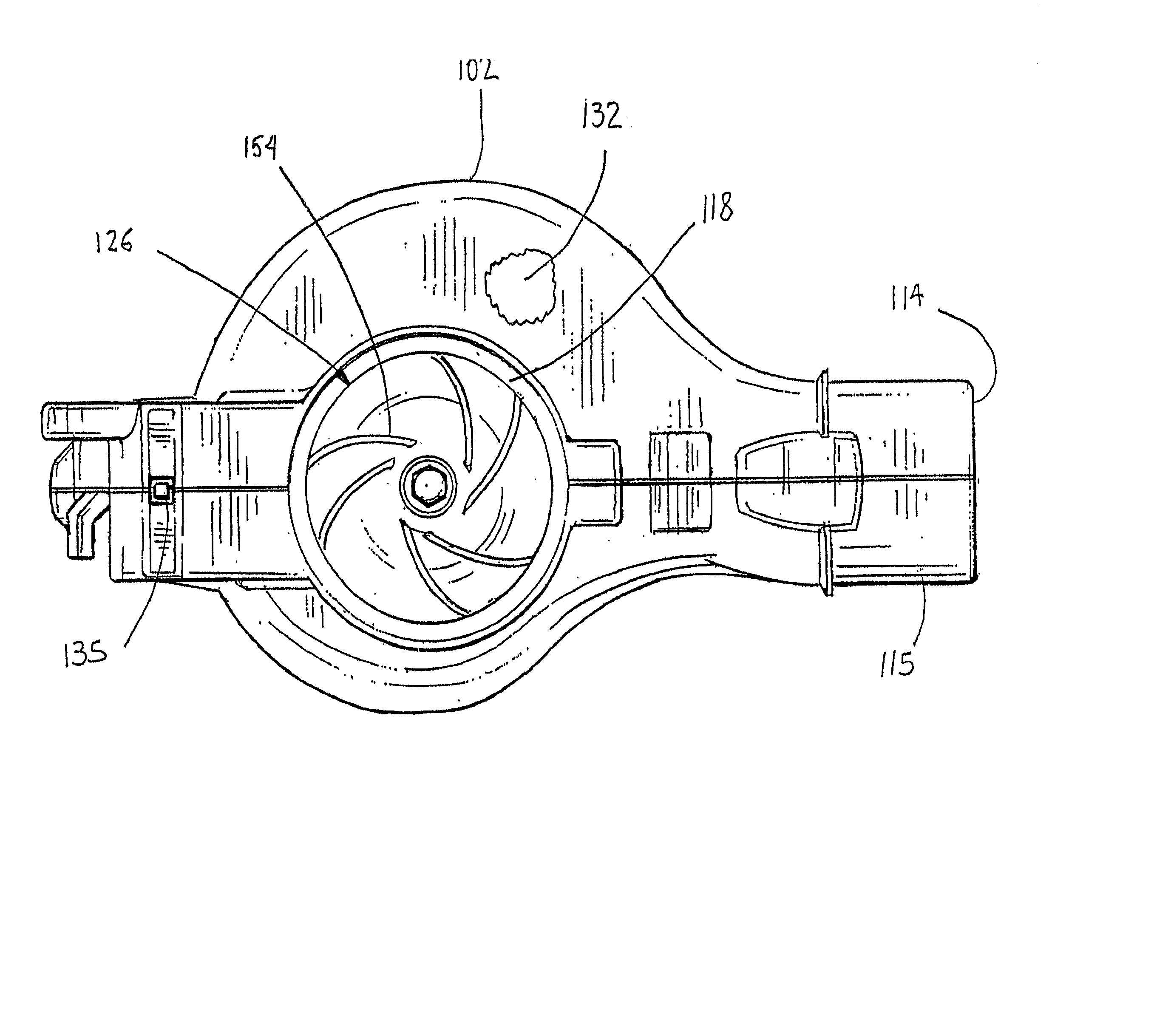 Impeller for use with portable blower/vacuums