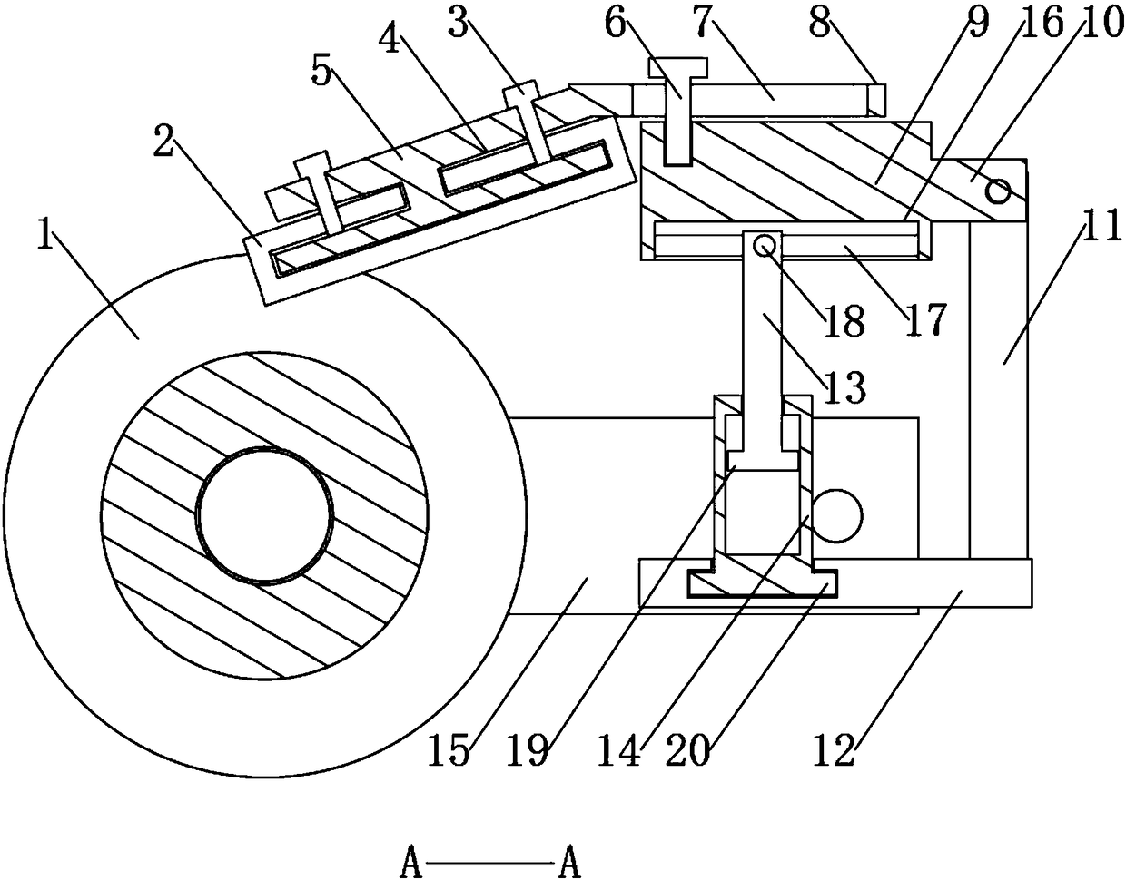 Adjustable oil removing device of agricultural mechanical belt pulley
