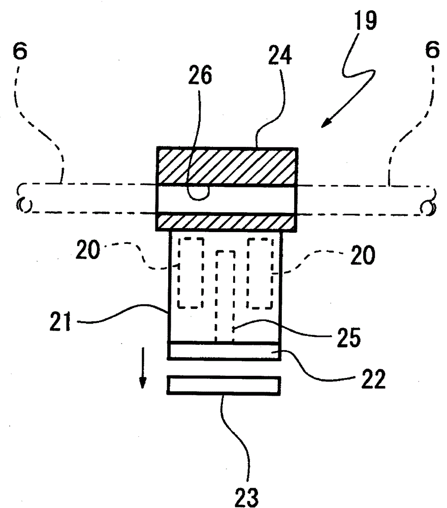Cooling device for water spraying weaving machine