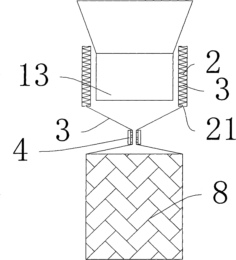 Packaging method and equipment of wood chip splinters