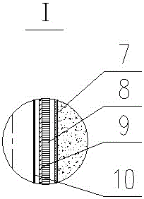 Casing pipe device structure used for oil drilling and capable of preventing casing damage due to fault slippage