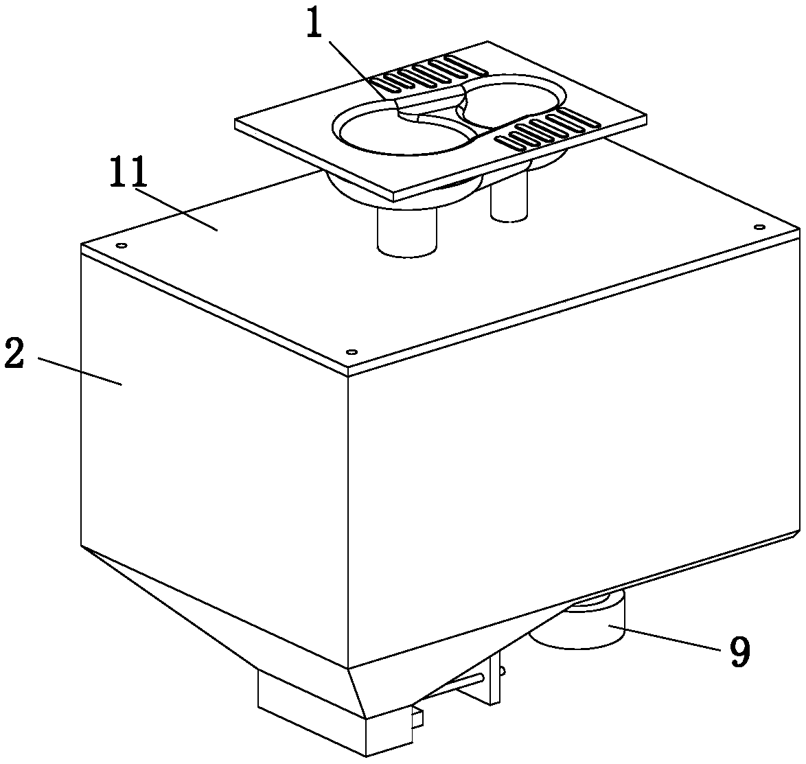 Urine and excrement separation deVice