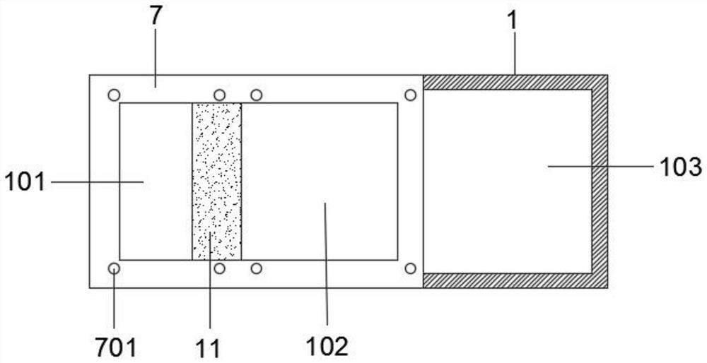 Disinfection water tank for AES antibacterial protection channel