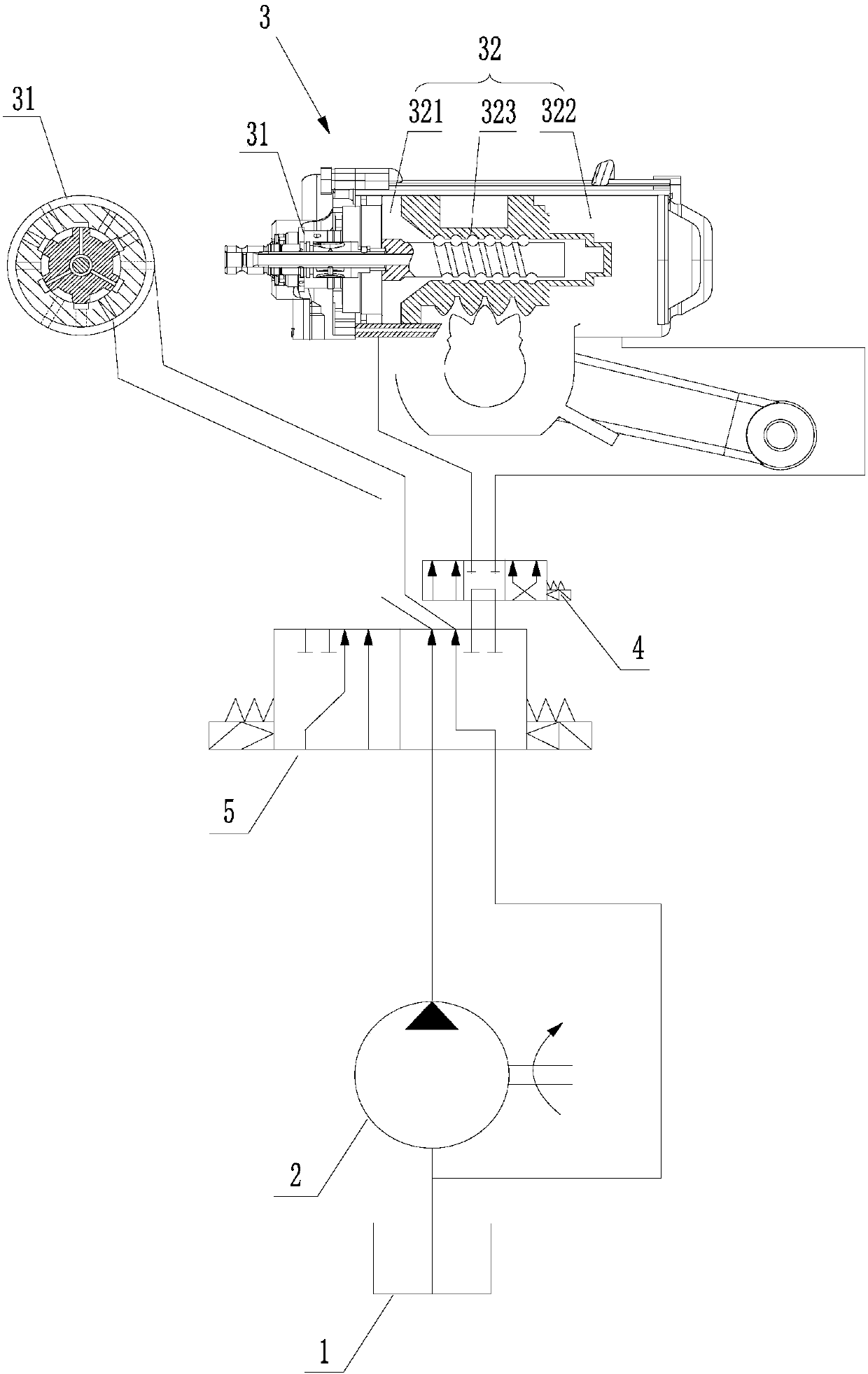 Power steering system and vehicle