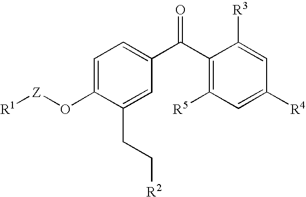 Benzophenone derivatives or salts thereof