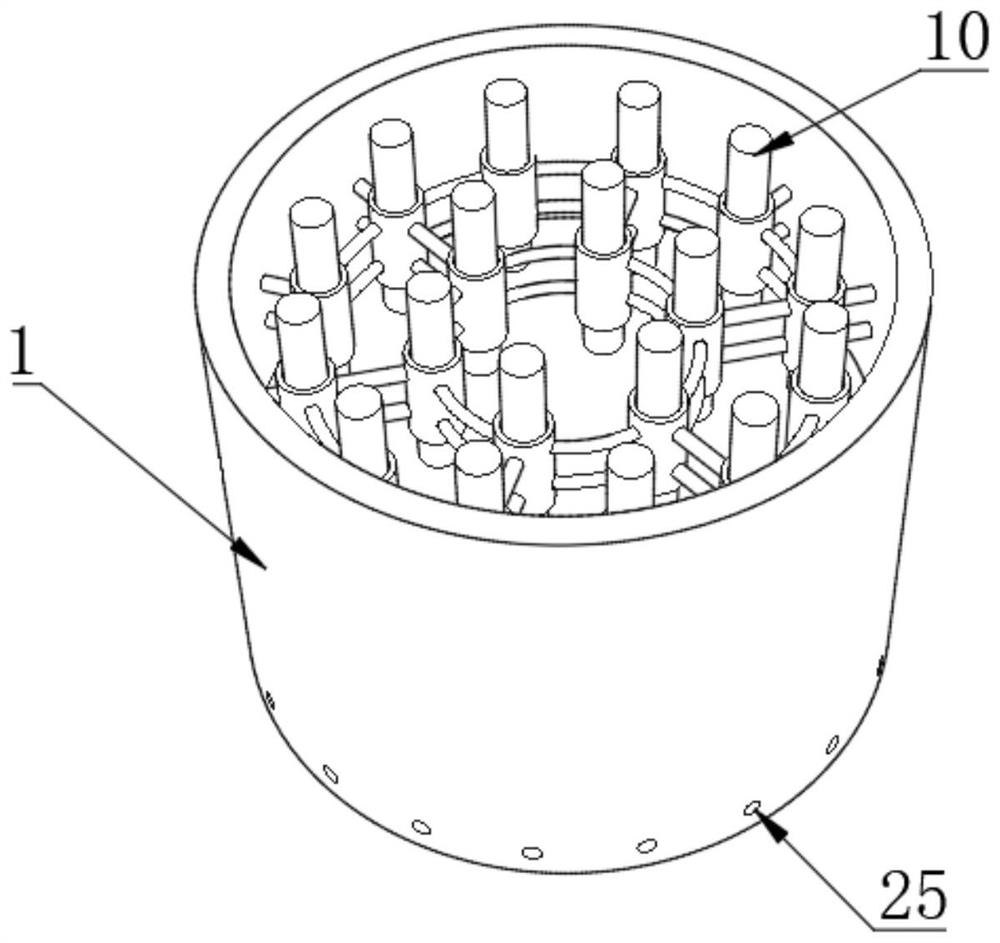 Test tube cleaning device for chemical experiment