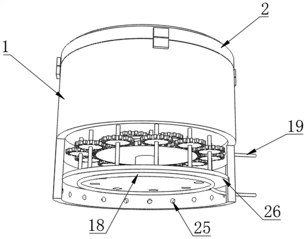 Test tube cleaning device for chemical experiment