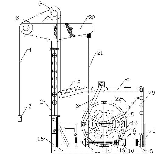 Pumping unit with wide swing angle