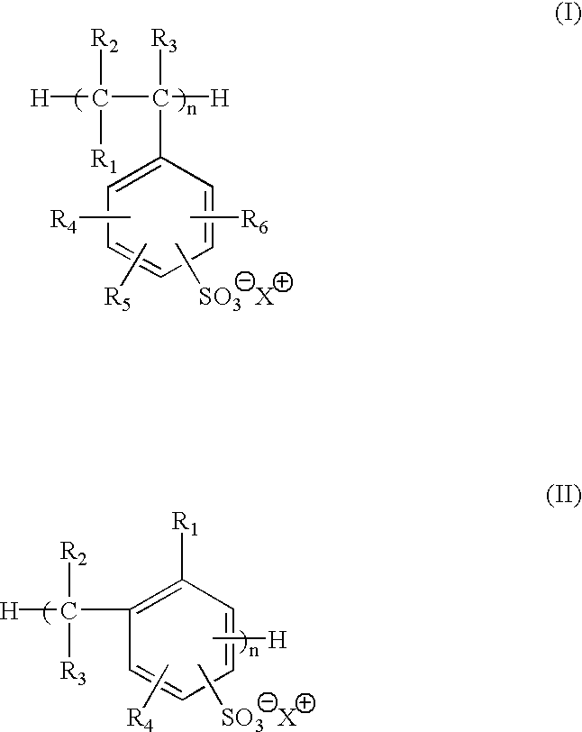 Selected polymeric sulfonate acid generators and their use in processes for imaging radiation-sensitive elements