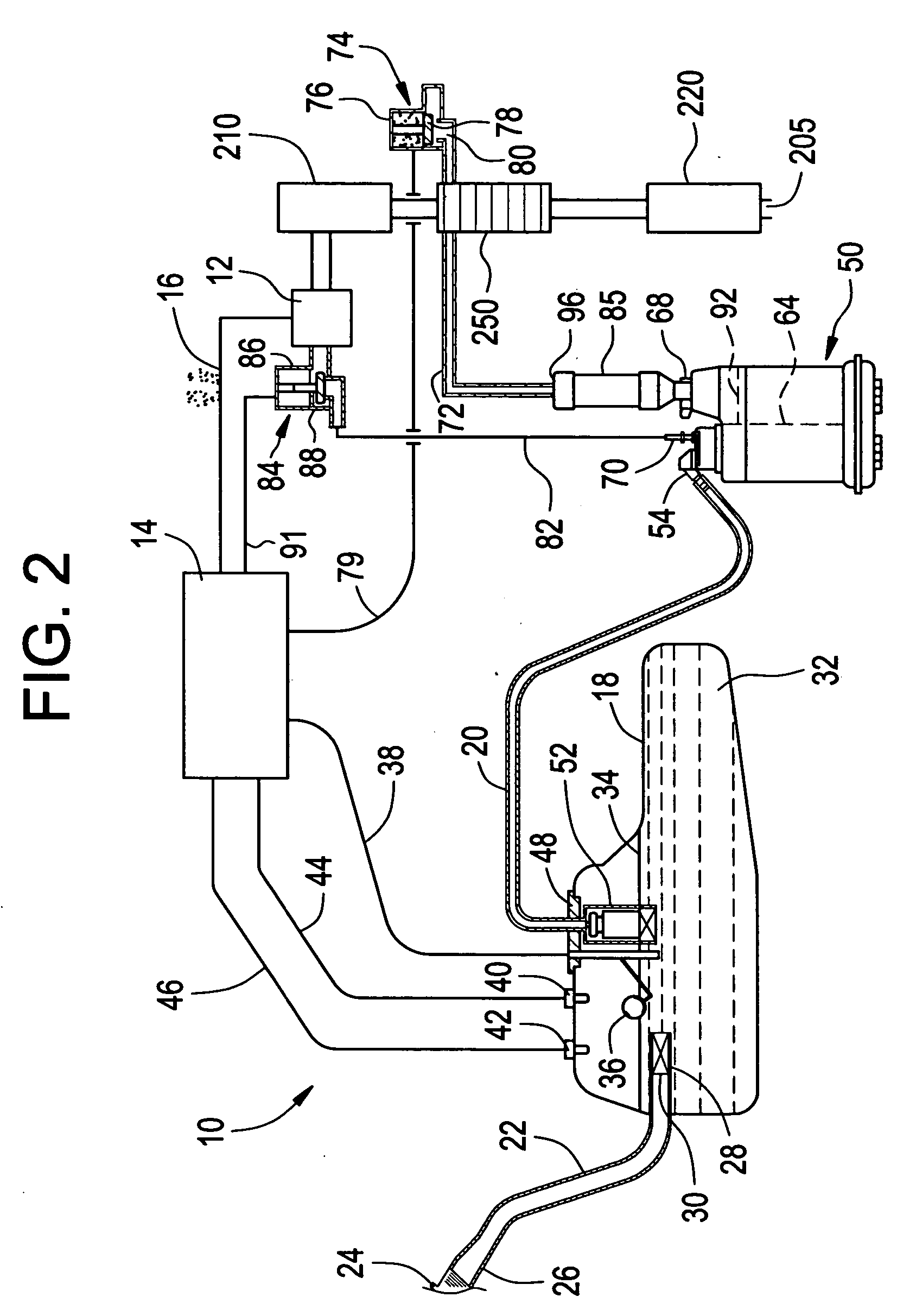 Method and system of purging evaporative emission control canister using heated purge air