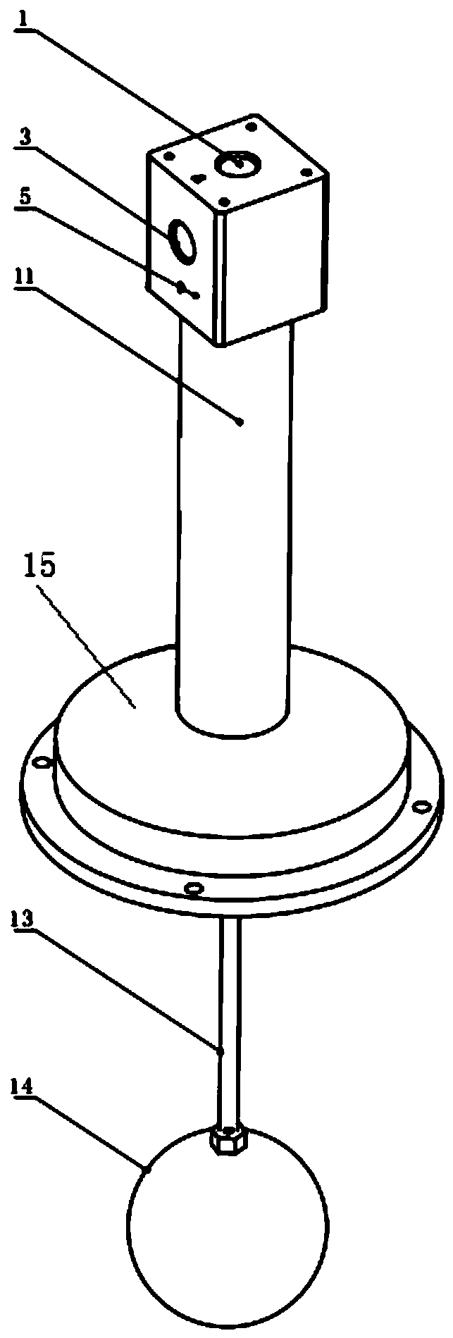 Mechanical vacuum liquid level control valve