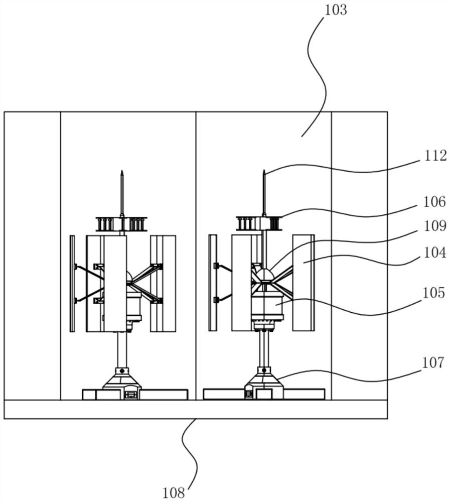 Intelligent windproof detection device for port crane