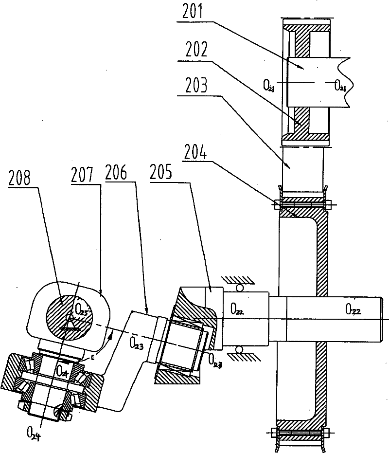 Shedding mechanism of spacing link lever used for loom