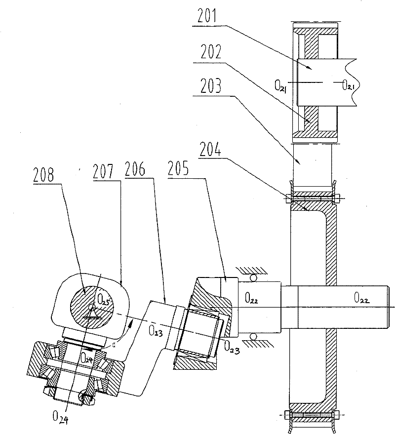 Shedding mechanism of spacing link lever used for loom