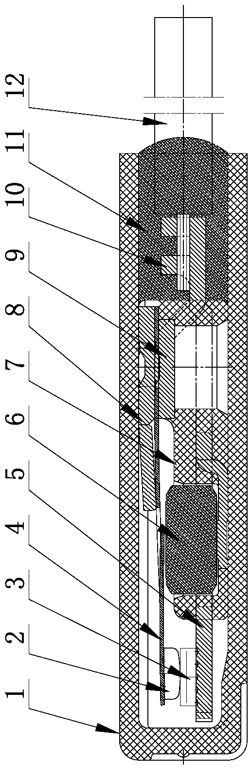 A self-locking power-off delay protector