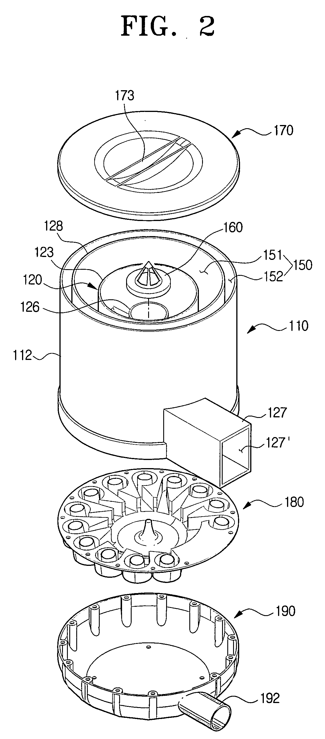 Multi-cyclone dust collection apparatus