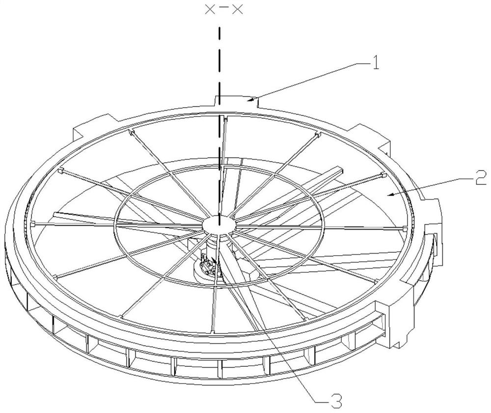 Rotor wing structure of triphibian unmanned aerial vehicle