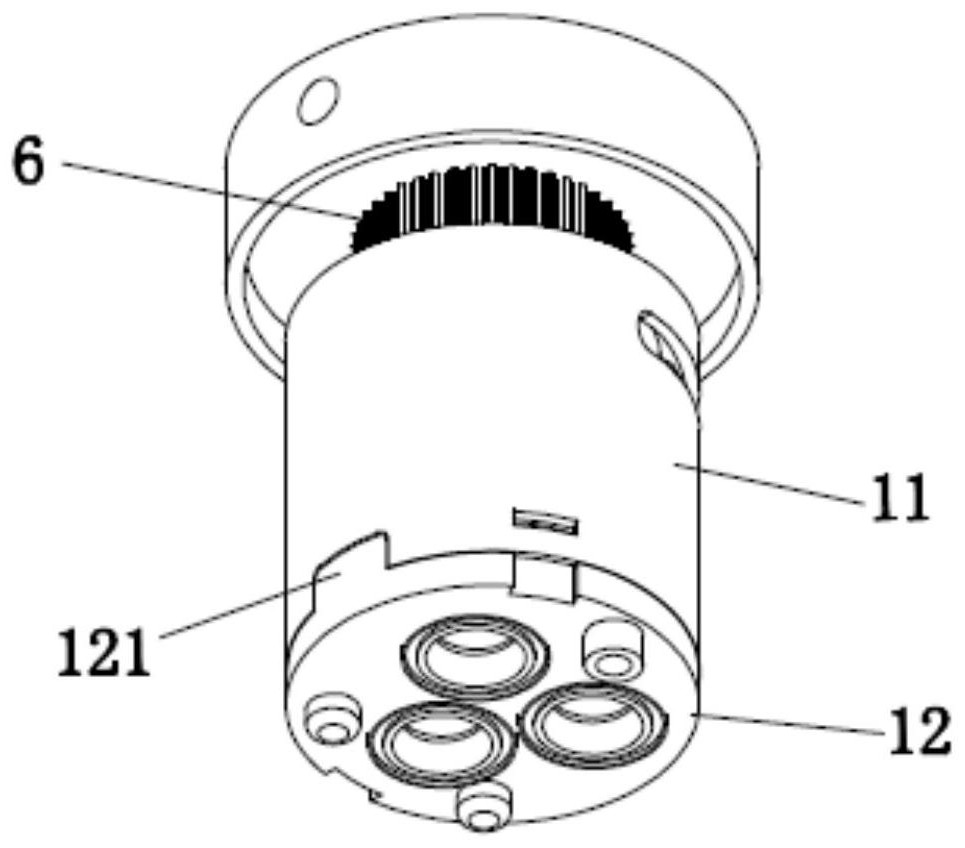 Sensing faucet valve element