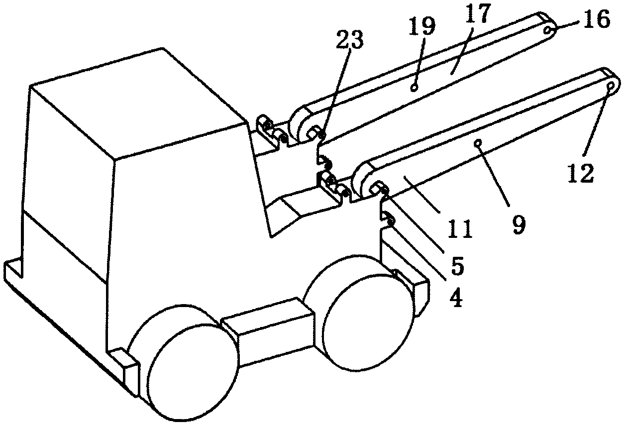 Controllable-mechanism type heavy-duty loader with high bearing capacity