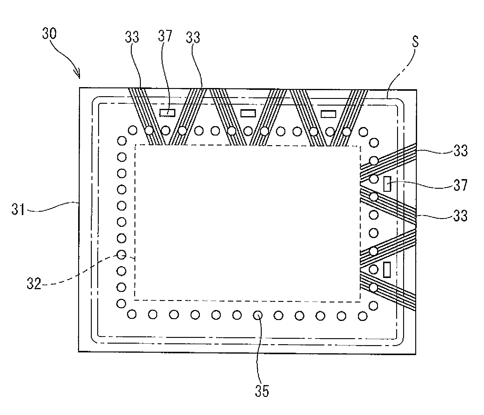 Board for display device and display device