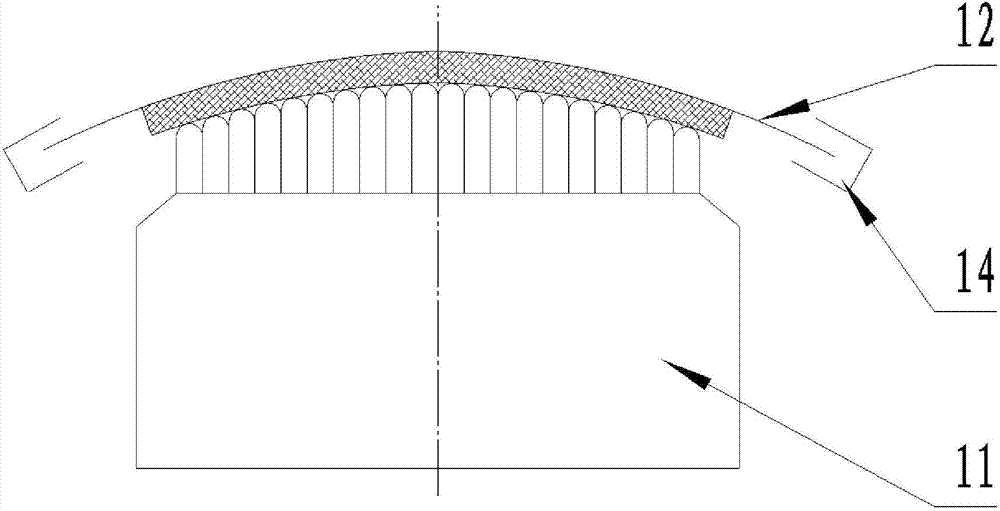 Method for skin stretch-forming and locating with flexible multipoint mould