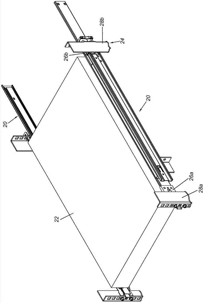 Siding rail assembly and operating method thereof