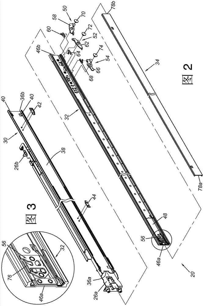 Siding rail assembly and operating method thereof