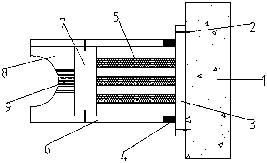 Drawing resistance device for additionally-mounted elevator in existing building