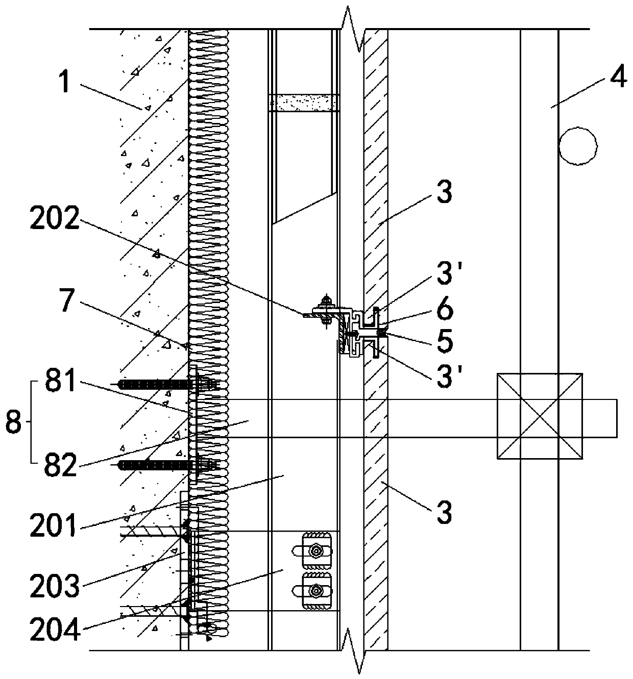 Use method of scaffold in-situ fastening system