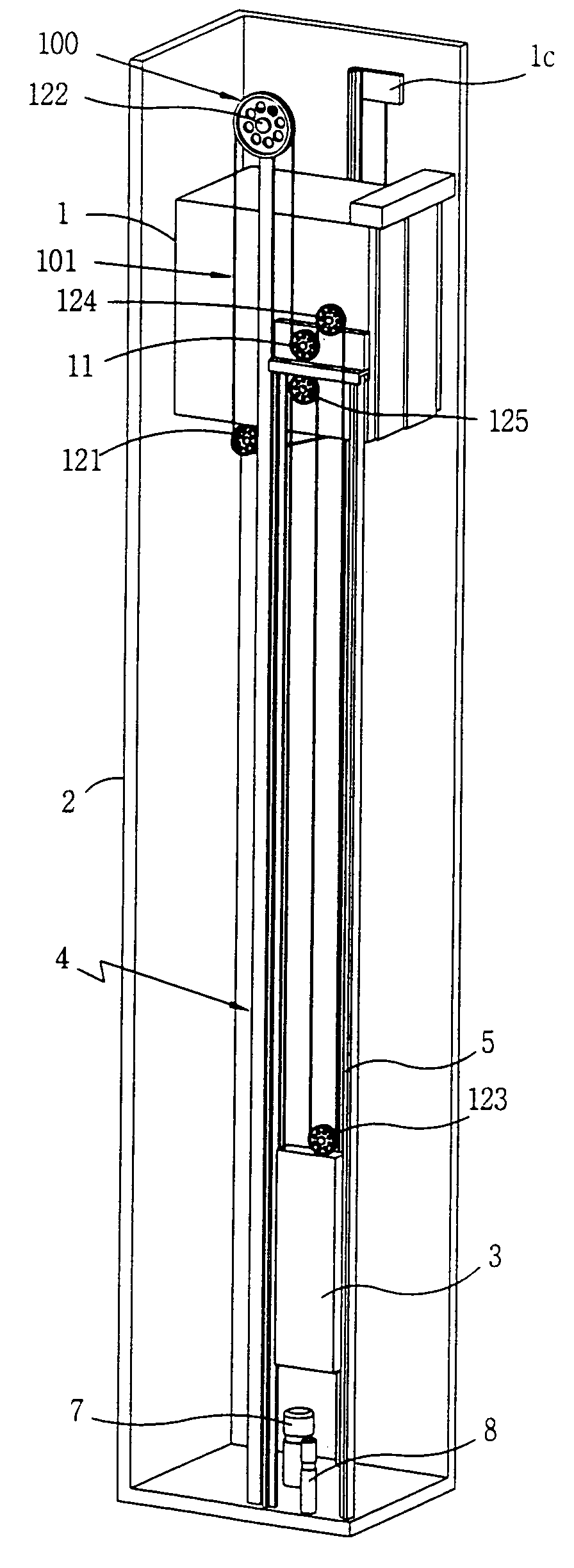 Elevator system without machine