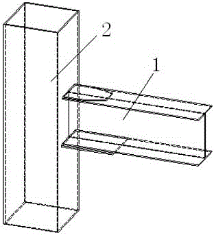 Reinforced connecting joint of steel structure beam and steel column and construction method of reinforced connecting joint