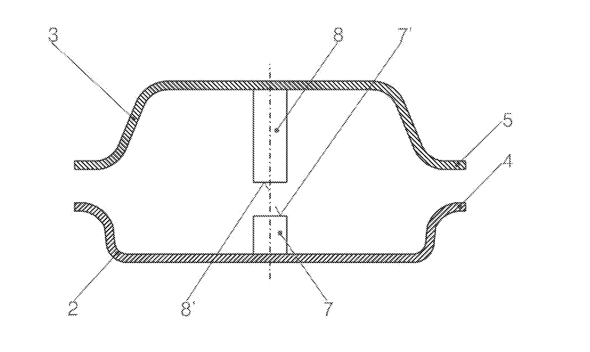 Fuel container for motor vehicles with a tie rod