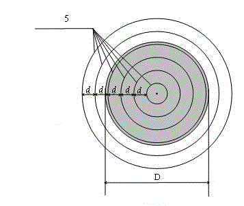 Impermeable choking and grouting method for rock plug truncated cone shell in deepwater