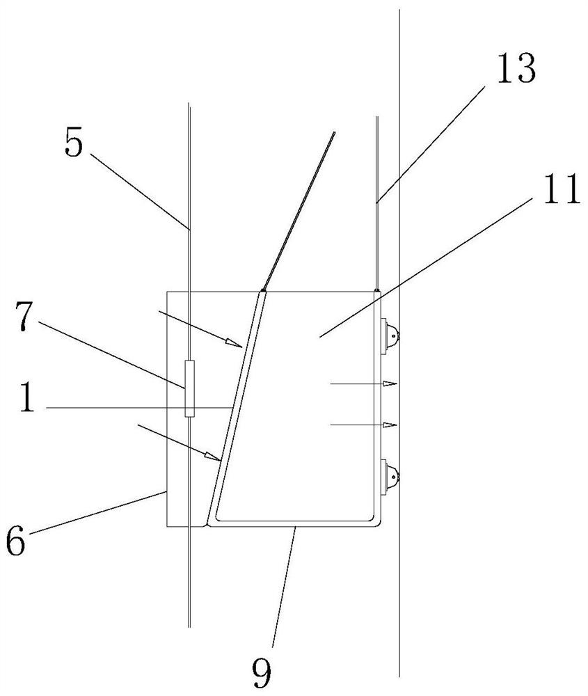 Building outer wall construction hanging basket