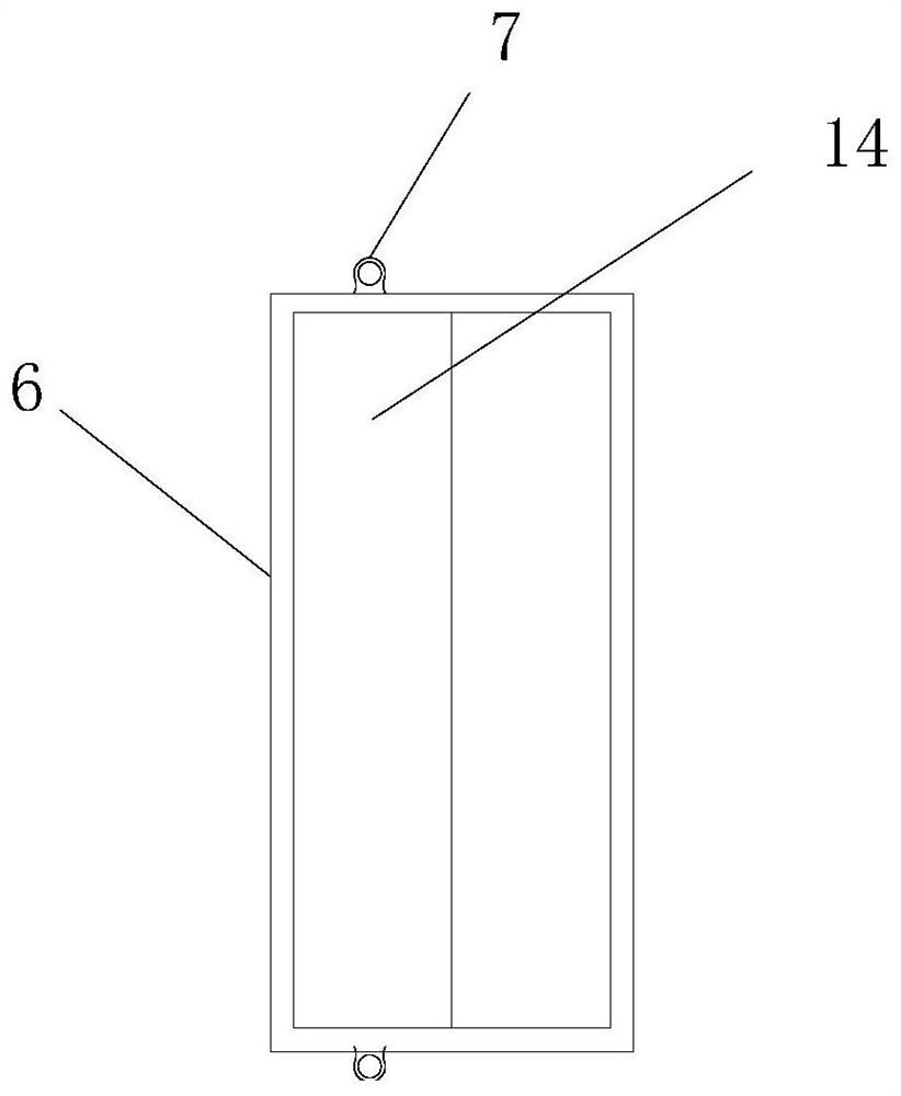 Building outer wall construction hanging basket