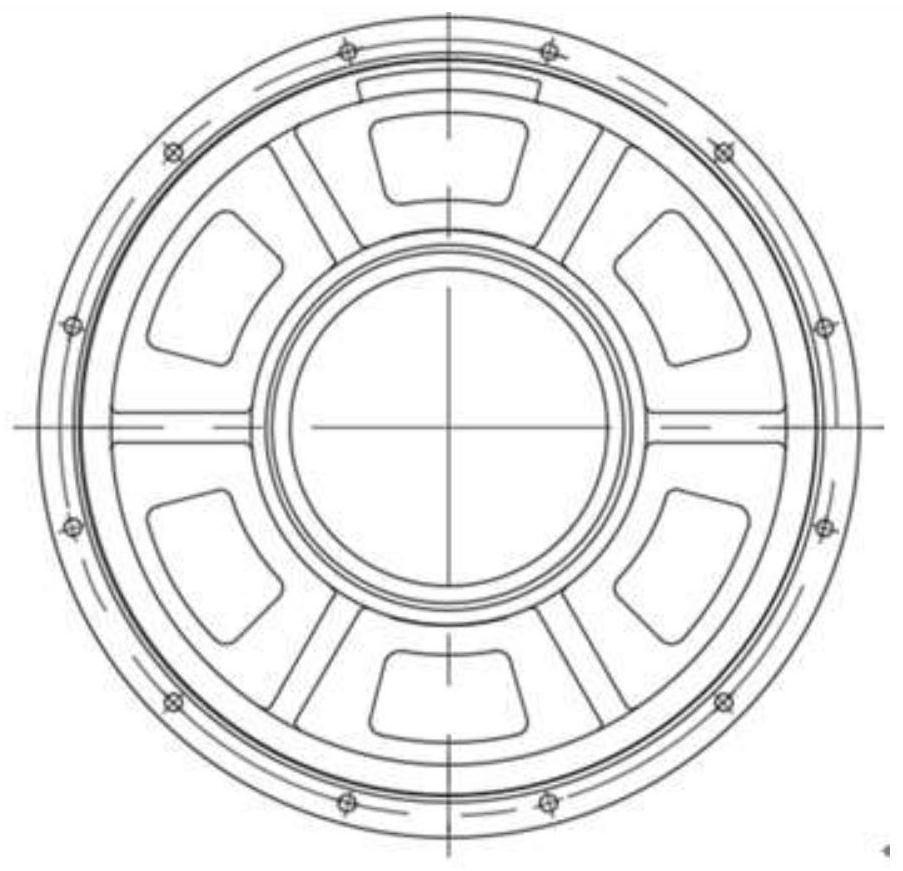 Electric vehicle permanent magnet motor with stator and rotor integrated ventilation cooling structure