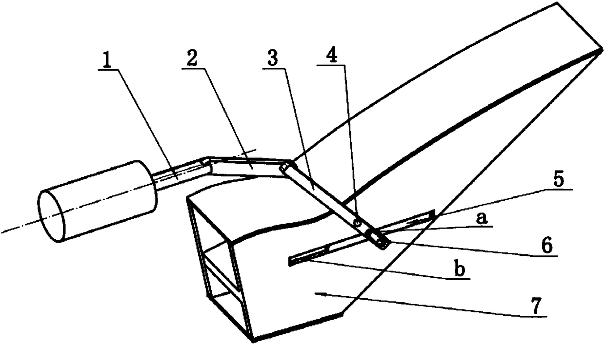 Outside-sealed displacement adjusting mechanism for parallel-connection spray pipe