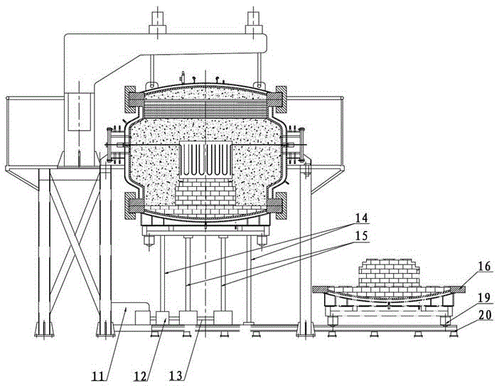 A high temperature pressure sintering furnace