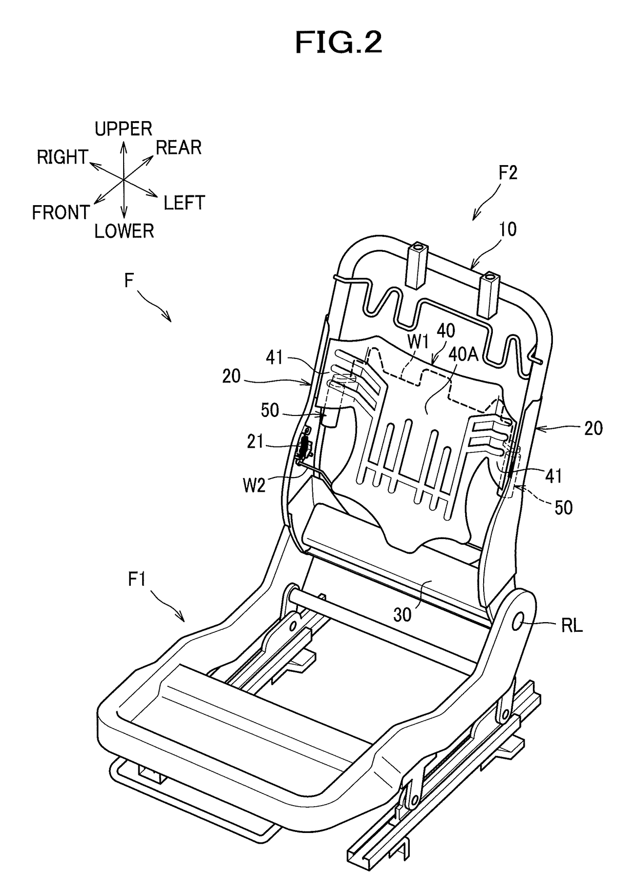 Seat device for vehicle