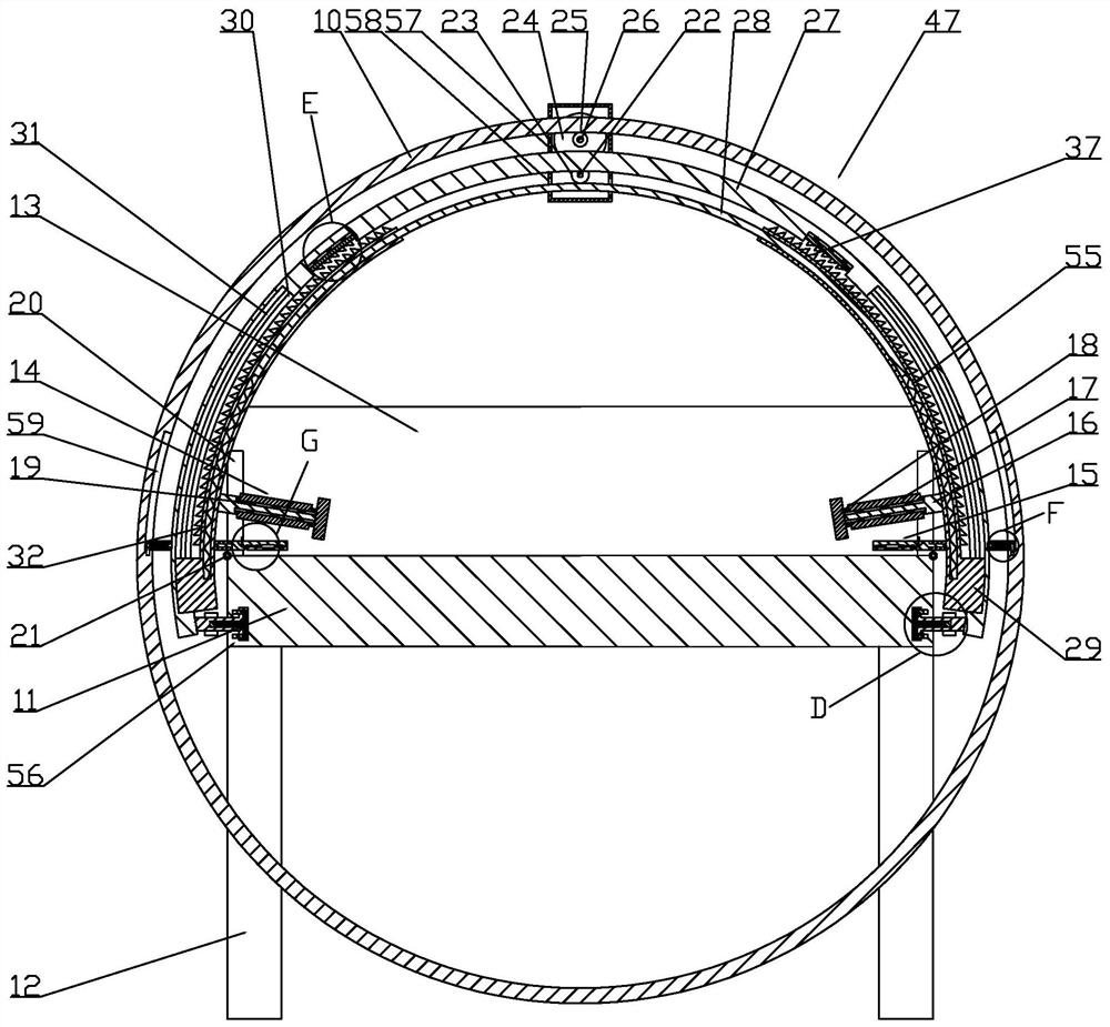 Active turning-over auxiliary bed for hemiplegic patient