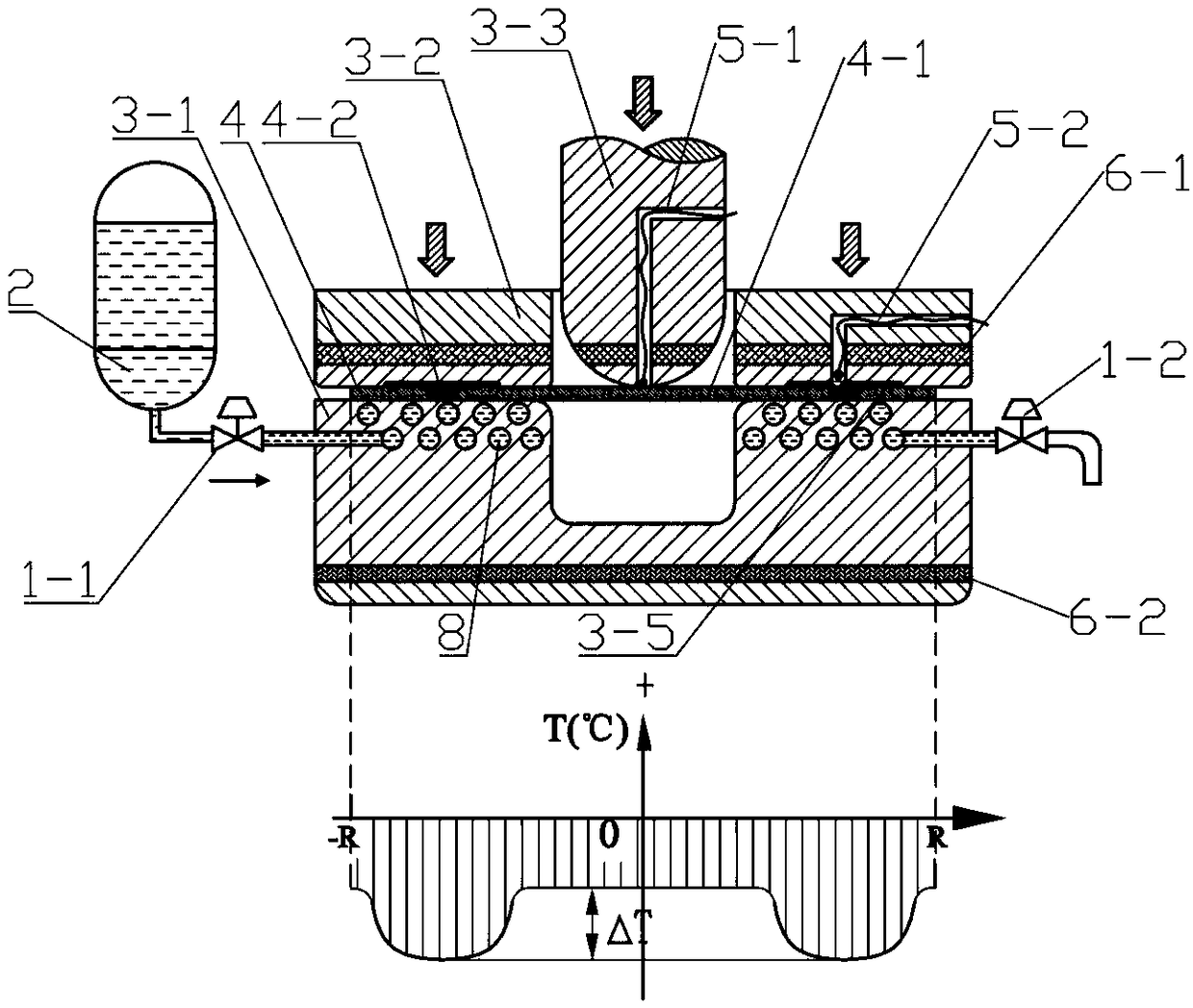 Cryogenic forming method for large-size aluminum alloy tailored blank component